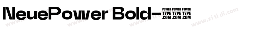 NeuePower Bold字体转换